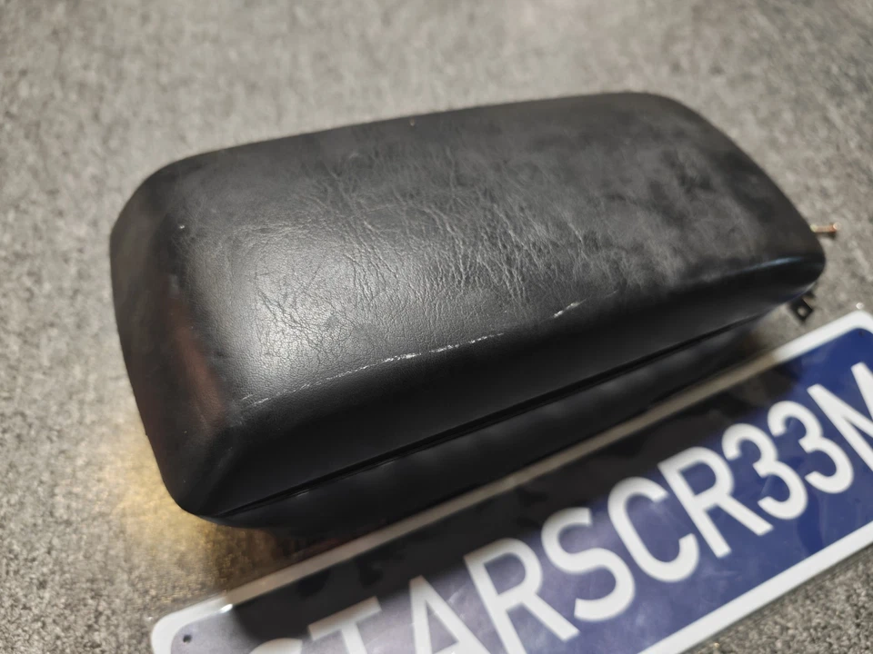 Subaru Impreza 2002-2004 consola central reposabrazos extensión negro con soporte de metal Foto 3 de 4