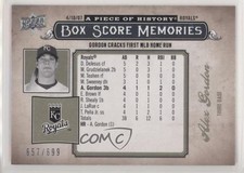 2008 Upper Deck A Piece of History Box Score Memories 657/699 Alex Gordon mp7