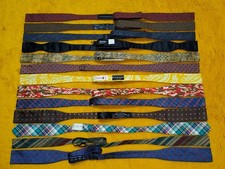 VINTAGE 1940s / 1950s / 1960s 13 pc SELF-TIE BOW TIES VERY SLIM / SKINNY