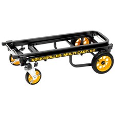 Rock N Roller Multi-Cart 8-1 Micro Equipment Transpter Cart Black Frame/Yellow