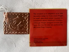 Frank Lloyd Wright Luxfer Prism Company Christmas Ornament with Description