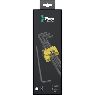 WERA 05133180001 950/9 Hex-Plus Imperial 1 SB L-key set, Imperial, 9 pieces