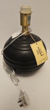 RALPH LAUREN Black  Round Table Lamp Large Luxury Designer Home base 