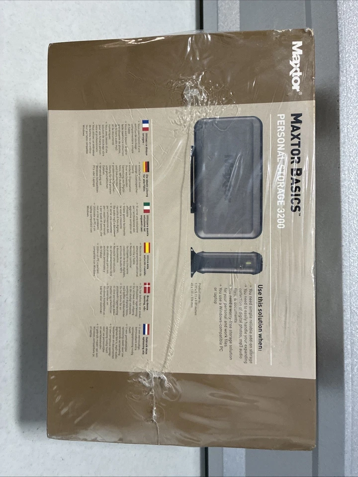 Maxtor Basics Personal Storage 3200 100 GB External Hard Drive Brand New Sealed - Image 2 of 4