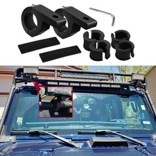 2PCS LED Light Bar Horizontal Bar Clamp Mounting Kit Light Bar Mounts Aluminum