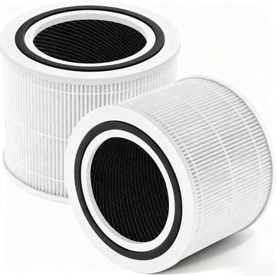 2er Pack Ersatzfilter für LEVOIT Core 300 / 300S Luftreiniger, H13 weiß 