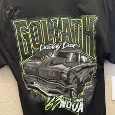 Autographed Daddy Dave Street Outlaws Racing Shirt Size Large