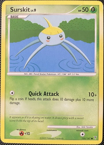 Surskit 130/147 Supreme Victors Regular - Pokémon Card - 第 1/2 張圖片