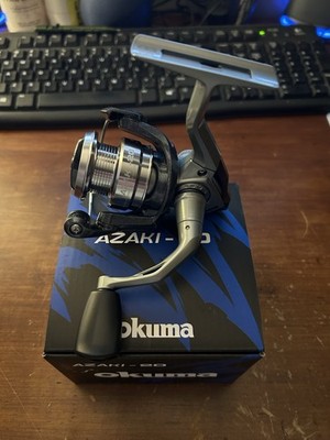 Okuma Azaki 20 Spinning reel. 4:8:1 Line Retrieve 6.6 Oz Right Or Left Retrieve
