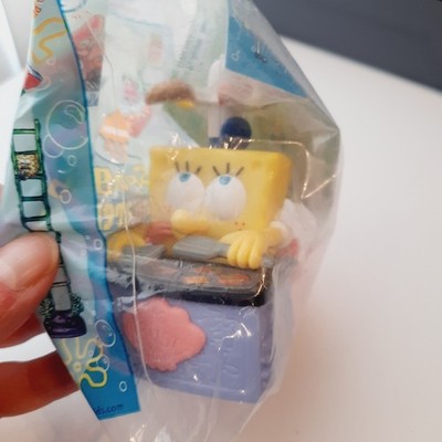 2001 Burger King Spongebob Squarepants Krusty Krab SpongeBob Fry Cook Toy NIP