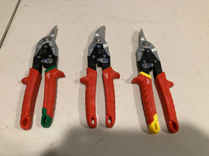 Vintage 3-Pc Aviation Snips (Left, Right, Straight) Set Condition Good