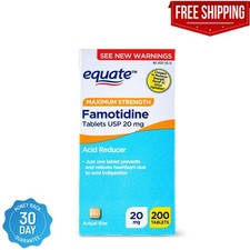 Equate Maximum Strength Famotidine Tablets, 20 mg, 200 Count