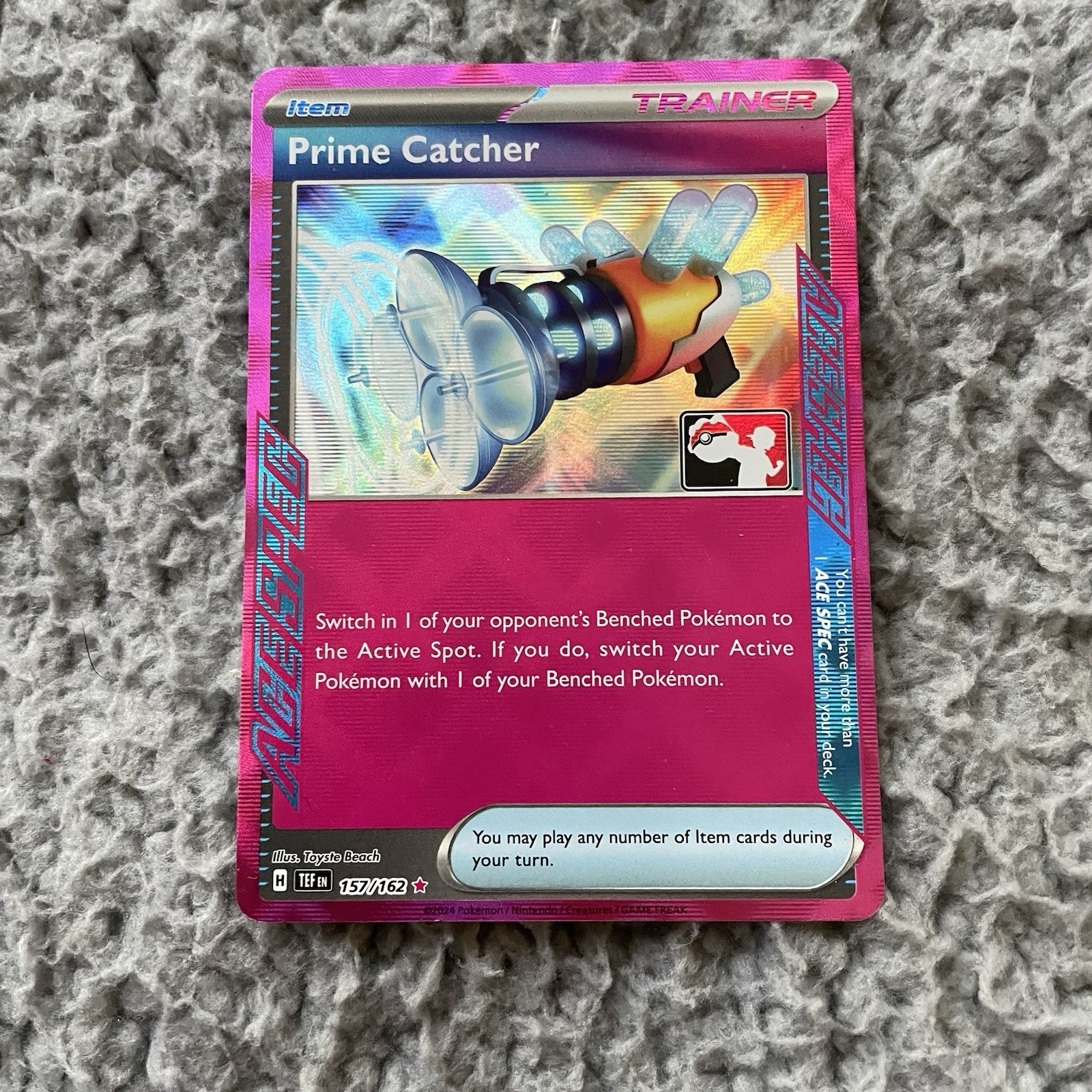 Pokemon TCG Prime Catcher Prize Pack Series 5 157/162 Stamped NM-Mint Condition