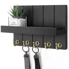 Farmhouse Key Holder for Wall - Modern Key Racks for Wall Decor Living Room a...