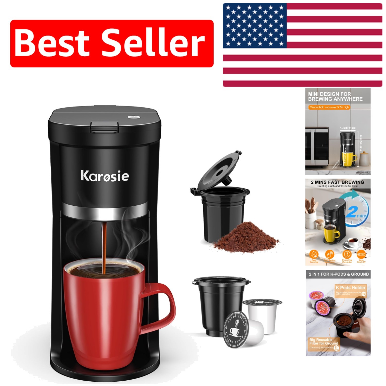 With Self-cleaning - Ideal For Home & Travel