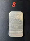 Vintage 1 Troy Oz .999 Fine Silver Bar National Refiners Ounce Rare (E)