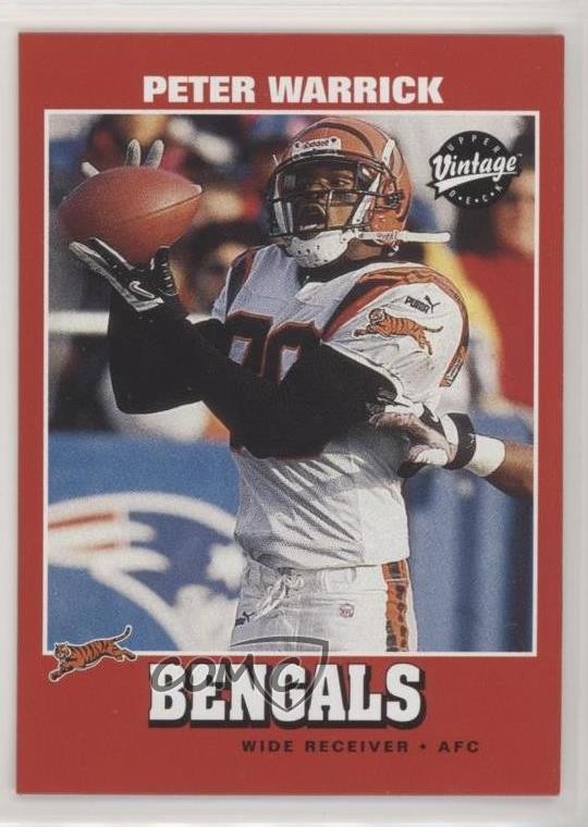 2001 Upper Deck Vintage Peter Warrick #33 0w8