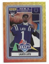 2024 Panini Instant NFL Laiatu Latu Draft Night SP Rookie Card /772