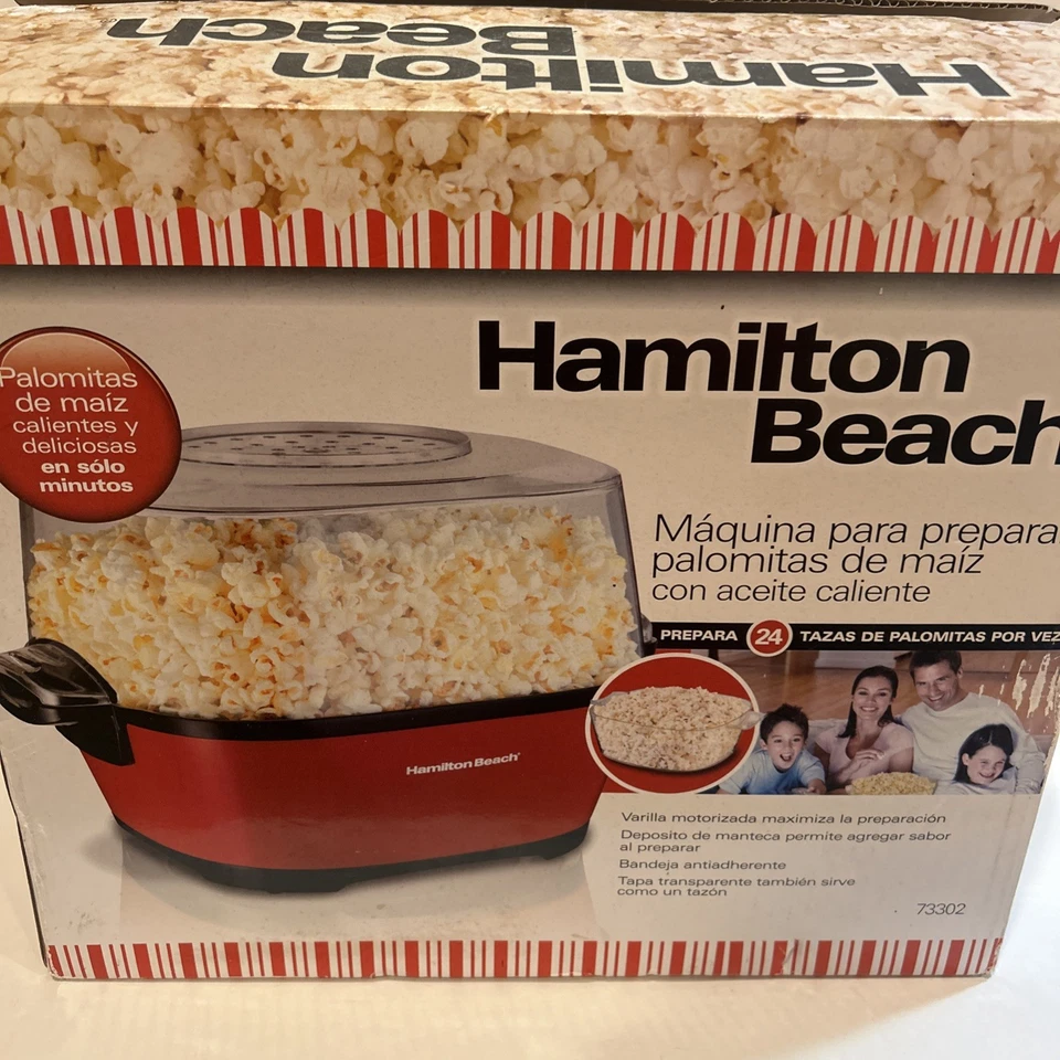 Hamilton Beach Hot Oil Popcorn Popper 24 Cups New In Box 73302 - Image 4 of 4