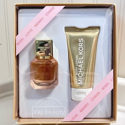 New Michael Kors Sparkling Blush Perfume+ Body Lotion Full Size Set~30ml+75ml