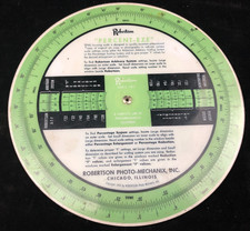 Vintage 1954 Robertson Percent-Eze Focusing Scale