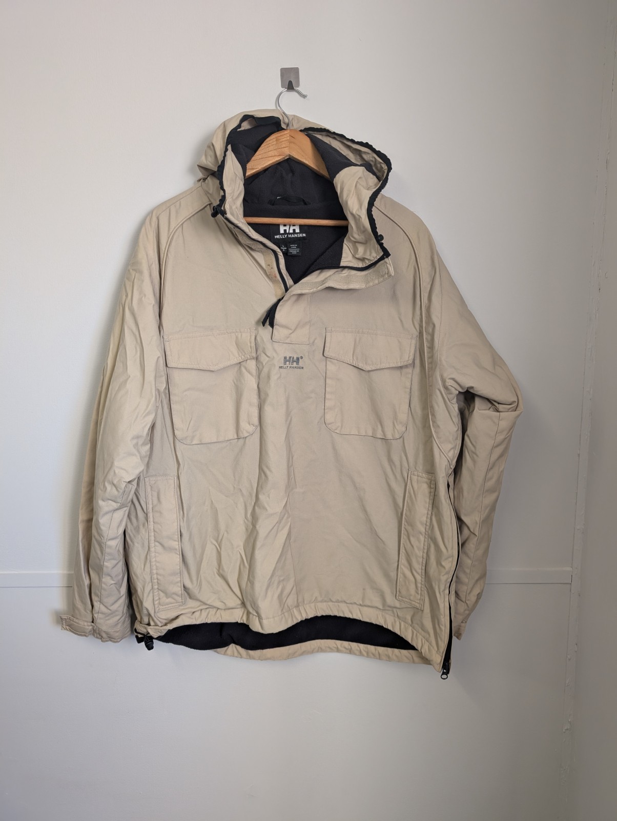 Helly Hansen Smock Jacket L Vintage 2000s Beige C… - image 1