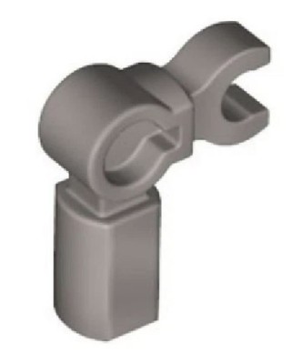 LEGO (c) 10x rod holder with clip 1x1 - silver - 72869 - bar holder