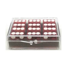 Koplow Casino Dice d6 Precision Casino Dice - Red w/White (6) NM