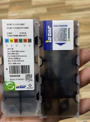DCMT11T304-PF IC807/ ISCAR Original genuine CNC alloy blade 10 PCS