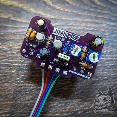 Jimi Fuzz - Dunlop JHF1 Clone - Gitarrenpedal DIY - Fünf Katzen Pedale