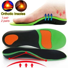 Orthotic Shoe Insoles Insert Pad Flat Foot High Arch Support Plantar Fasciitis