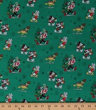 Cotton Mickey and Friends Christmas Minnie Kids Fabric Print by the Yard D405.55