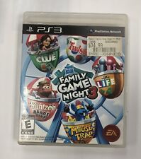 Complete w/Manual Hasbro Family Game Night 3 (Sony PlayStation 3, 2010) PS3