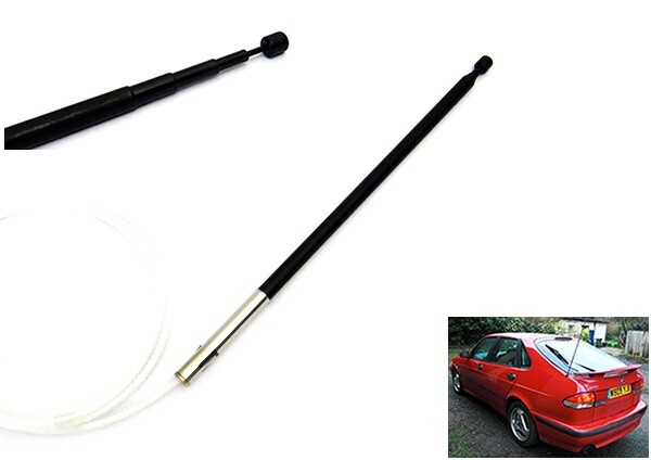 Electric Aerial Antenna For 94-02 Saab 900 93 Mast AM/FM Radio Tooth Cable Black