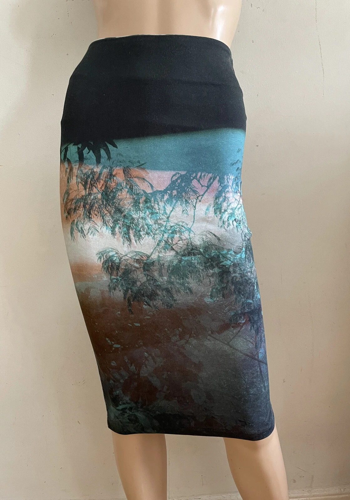 ALEXANDER MCQUEEN GONNA A MATITA TUBO FASCIA STRETCH MCQUEEN XS UK 6 US 2 IT 38 NUOVA