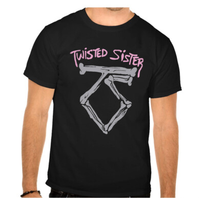 TWISTED SISTER BACKPATCH Rockband Rock Music legends Schwarze T-Shirt -921