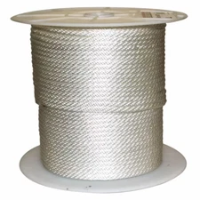 5/16 In. X 600 Ft. Solid Braided Nylon Rope White