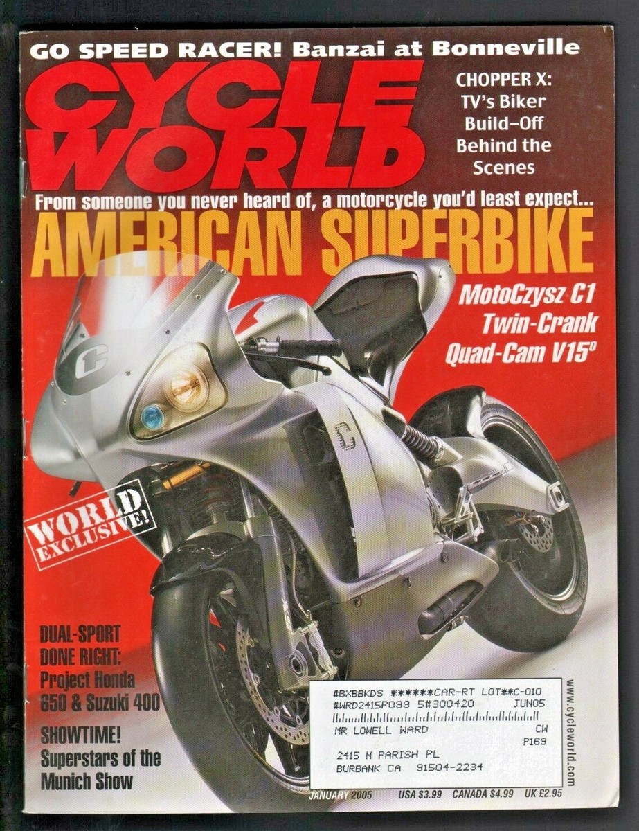 スーパー香港マガジン 2005 January Cycle World Motorcycle Magazine - Kawasaki Z1000