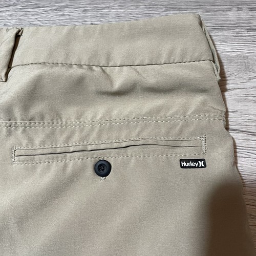 Mens Hurley Phantom Walkshorts Sz 28 Khaki Beige Neutral NWOT! - Picture 7 of 11