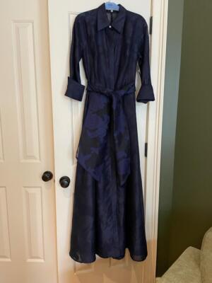 formal shirtwaist dress 3/4 Sleeve Taffeta Shirtwaist Gown – Terijon.com main image 0