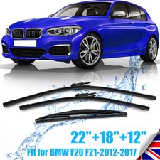 FOR BMW 1 SERIES F20 F21 12-17 FRONT & REAR WINDSCREEN WIPER BLADE SET WIPERS