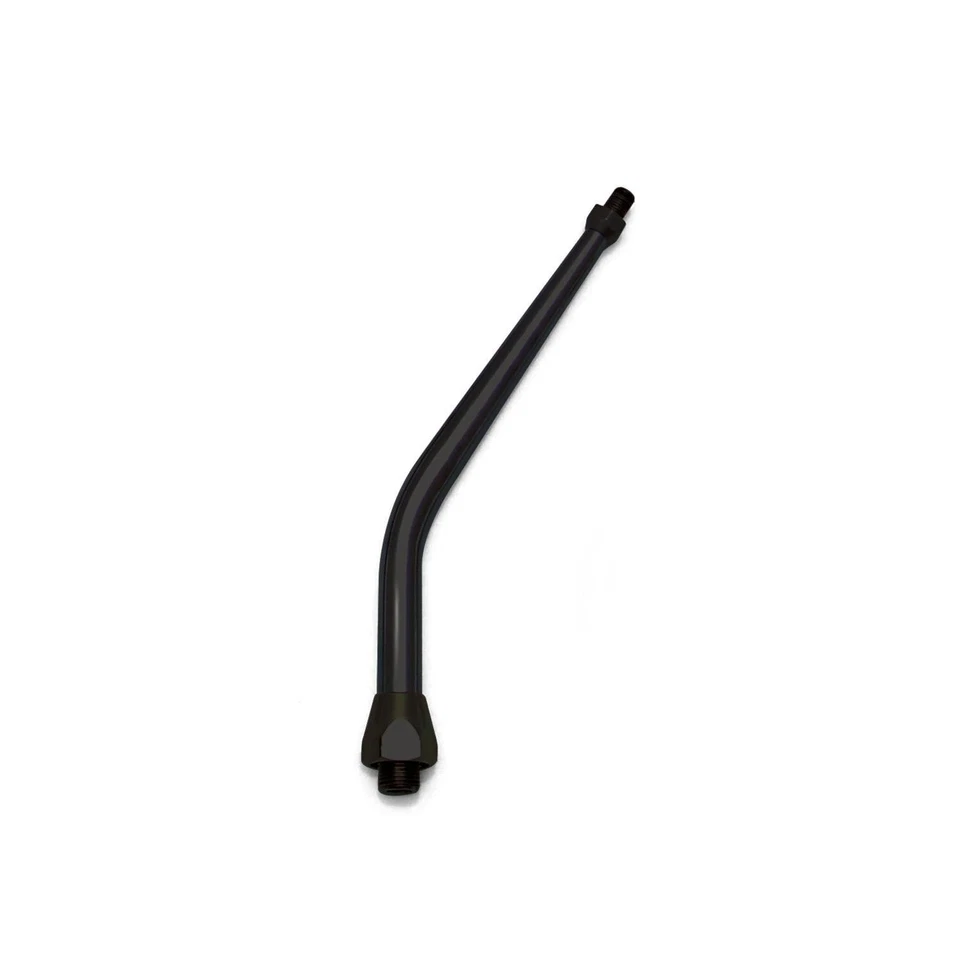 Kit de palanca de cambios de doble acción Ford AOD 10" brazo negro con curva y varilla de perilla negra personalizada Foto 3 de 4