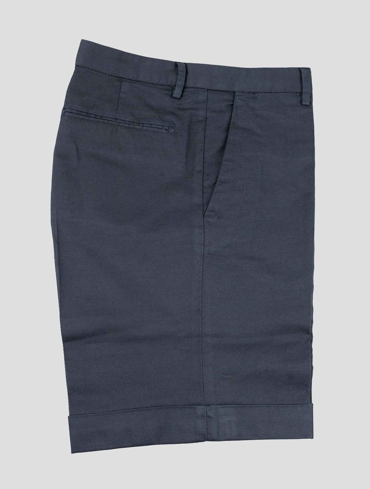 НОВЫЕ КОРОТКИЕ БРЮКИ LUIGI BORRELLI ИЗ СИНЕГО ТЕМНО-СИНЕГО ХЛОПЧАТОБУМАЖНОГО ПОЛОТНА EA, размер US 36 - EU 52, LBJZ13