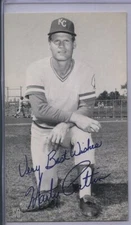 1975 McCarthy  Marty Pattin Kansas City Royals  Advertsing Postcard