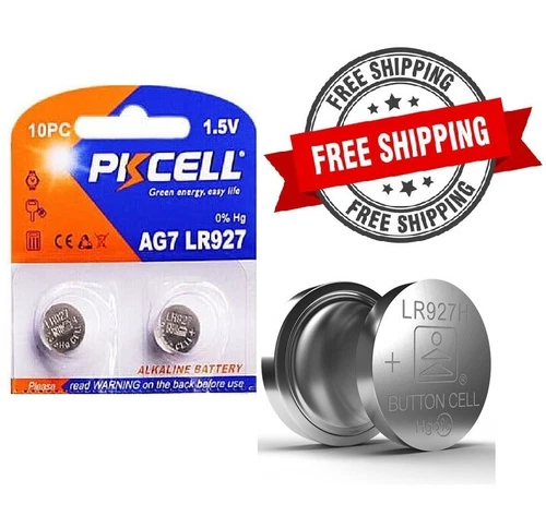2 Pack  *12/2028* AG7 battery  395 LR57 LR927 SR57 195 GP95A SR927W Watch new pc - product listing photo