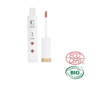 Gloss Rouge à Lèvres Bio Couleur Caramel - Teinte 814 Marron Givré - 6 Ml