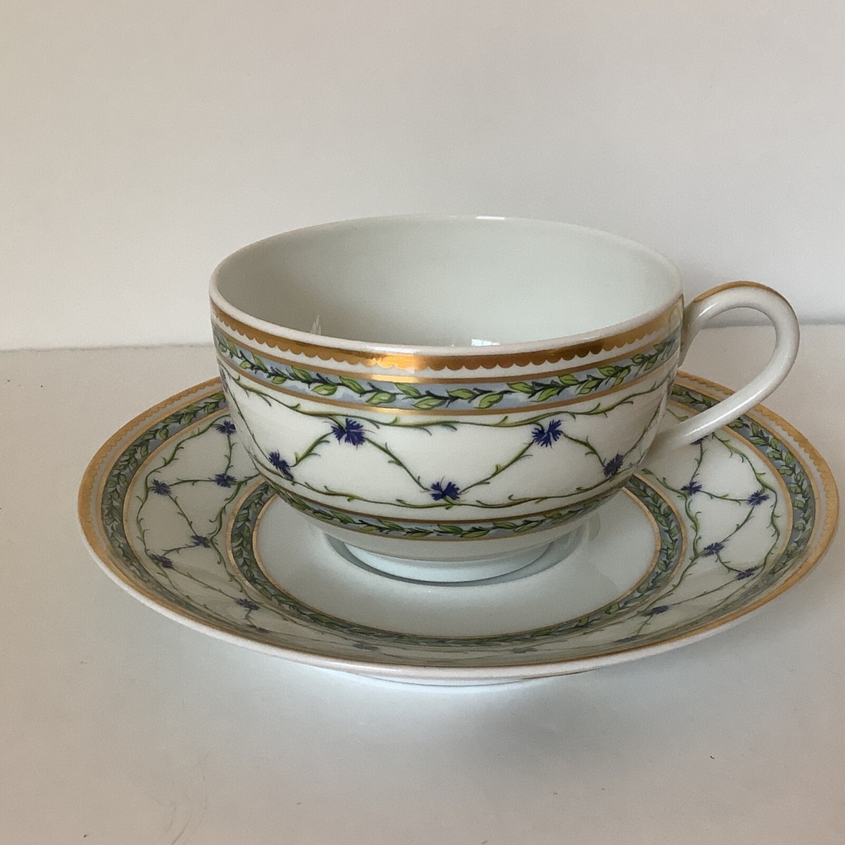 New Elegant Raynaud LIMOGES France Porcelain Tea Cup + Saucer * 