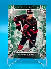 2024-25 Upper Deck Artifacts Sebastian Aho Base Emerald 019/149 #131 Hurricanes