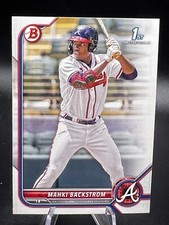 2022 Bowman #BP-121 MAHKI BACKSTROM Atlanta Braves 1st ROOKIE CARD RC PROSPECT