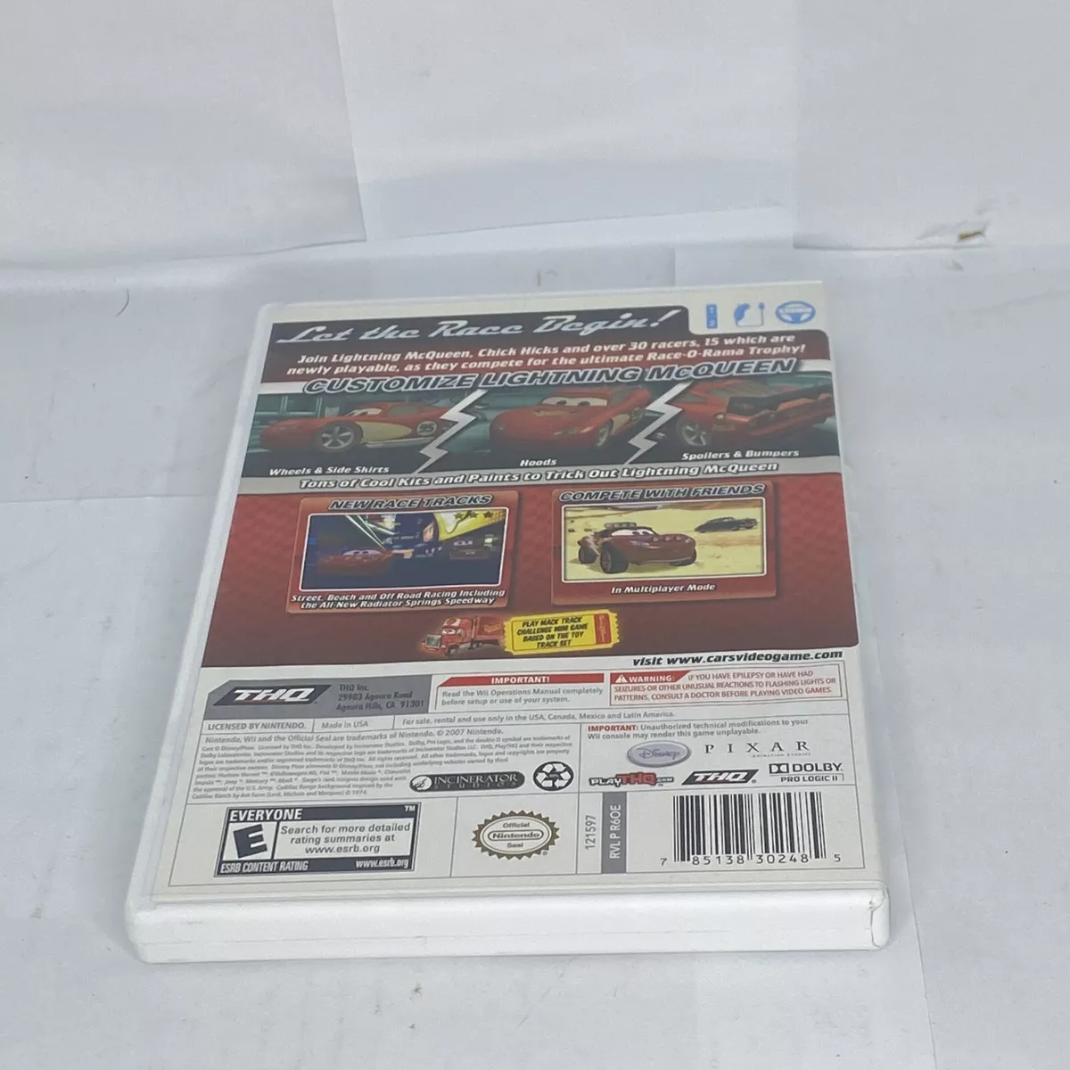 Disney Pixar Cars Race-O-Rama Nintendo Wii PAL Game With Manual – Retro Unit